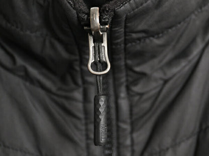 US企画 ノースフェイス リバーシブル ベスト レディース M The North Face アウトドア 毛長 フリース 中綿 ナイロン 前開き フルジップ 黒
