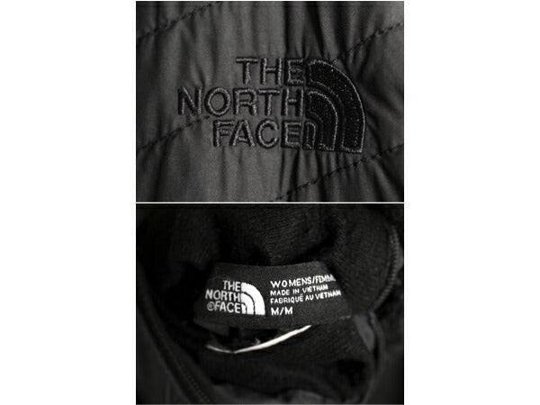 US企画 ノースフェイス リバーシブル ベスト レディース M The North Face アウトドア 毛長 フリース 中綿 ナイロン 前開き フルジップ 黒
