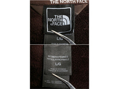 US企画 ノースフェイス APEX ソフトシェル ジャケット レディース L 古着 The North Face アウトドア 裏 フリース ブルゾン フルジップ 茶