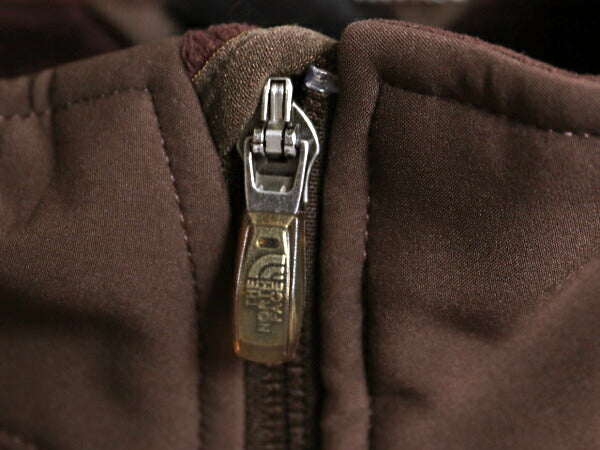 US企画 ノースフェイス APEX ソフトシェル ジャケット レディース L 古着 The North Face アウトドア 裏 フリース ブルゾン フルジップ 茶