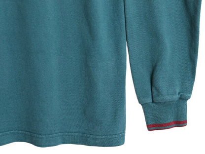 80s USA製 エルエルビーン モックネック ボーダー 長袖 Tシャツ メンズ M / 80年代 ヴィンテージ LLBEAN ラガーシャツ 素材 ヘビーウェイト
