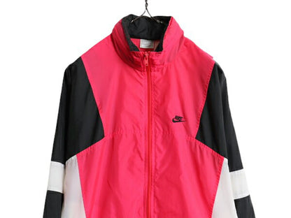 90s ナイキ ナイロン ジャケット メンズ レディース S / 古着 90年代 オールド NIKE スウッシュ ブルゾン ウインドブレーカー ジャンパー