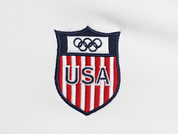 デッドストック オリンピック アメリカ代表 ポロ ラルフローレン ハーフジップ スウェット メンズ XXL / 新品 ポロ 裏起毛 ポケット付き 白