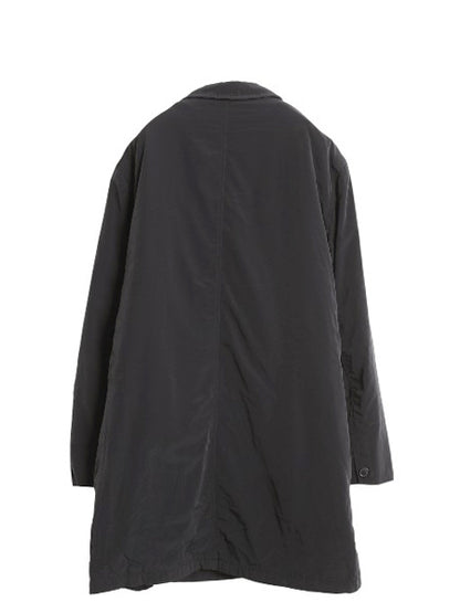 90s ラルフローレン ステンカラー コート メンズ L / オールド ポロ 中綿 キルティング ライナー ナイロン ジャケット シンプル 黒