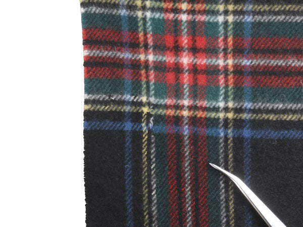 アイルランド製 JOHN HANLY x LLBEAN チェック ラム ウール マフラー / フリンジ付き マルチカラー 別注 モデル 防寒 ビジネス カジュアル