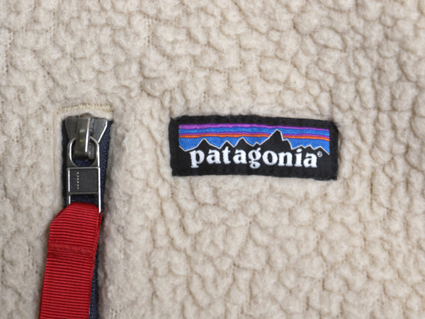 パタゴニア レトロ パイル ベスト メンズ L / 21年製 フリース フルジップ アウトドア 重ね着 前開き ハイネック ワンポイント ナチュラル