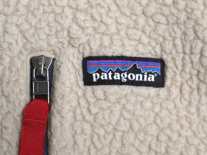 パタゴニア レトロ パイル ベスト メンズ L / 21年製 フリース フルジップ アウトドア 重ね着 前開き ハイネック ワンポイント ナチュラル