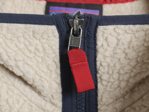 パタゴニア レトロ パイル ベスト メンズ L / 21年製 フリース フルジップ アウトドア 重ね着 前開き ハイネック ワンポイント ナチュラル