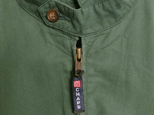 00s チャップス ラルフローレン コットン スイングトップ ジャケット メンズ M オールド ポロ ブルゾン フルジップ ワンポイント グリーン