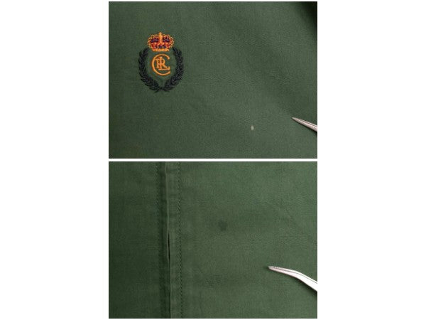 00s チャップス ラルフローレン コットン スイングトップ ジャケット メンズ M オールド ポロ ブルゾン フルジップ ワンポイント グリーン