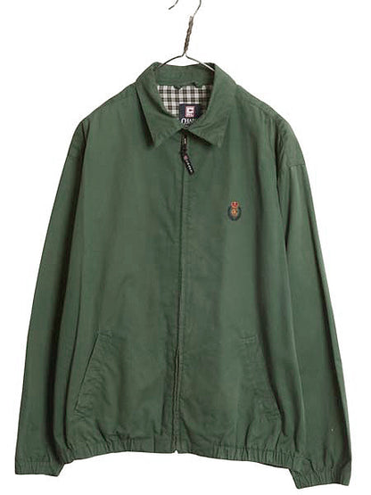 00s チャップス ラルフローレン コットン スイングトップ ジャケット メンズ M オールド ポロ ブルゾン フルジップ ワンポイント グリーン