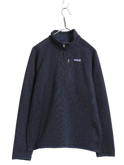 パタゴニア ベターセーター ハーフジップ メンズ XL 19年製 裏起毛 フリース セーター プルオーバー ジャケット ブルゾン 大きいサイズ 紺
