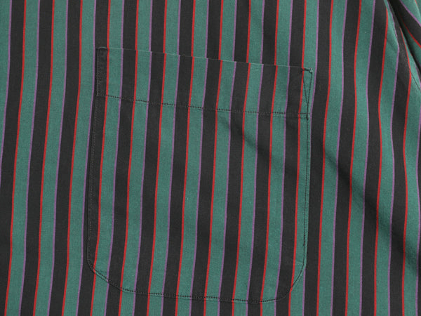 80s USA製 バーバリー ストライプ 長袖 シャツ メンズ XL ヴィンテージ コットン カジュアル ドレス ワイシャツ マルチカラー 大きいサイズ