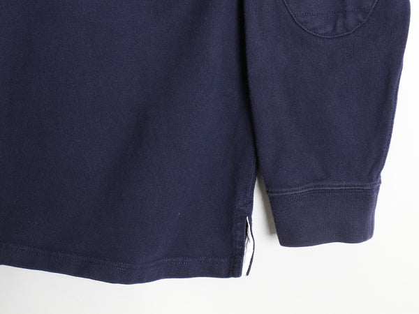 00s ポロ ラルフローレン 長袖 ラガーシャツ メンズ XL / オールド 長袖シャツ ラグビー ポロシャツ ワンポイント ポニー 大きいサイズ 紺