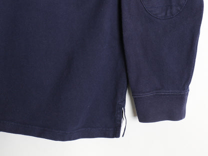 00s ポロ ラルフローレン 長袖 ラガーシャツ メンズ XL / オールド 長袖シャツ ラグビー ポロシャツ ワンポイント ポニー 大きいサイズ 紺