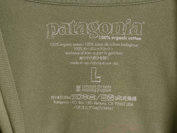 USA製 パタゴニア 両面 プリント 半袖 Tシャツ メンズ L / アウトドア グラフィック イラスト オーガニックコットン フライング フィッシュ