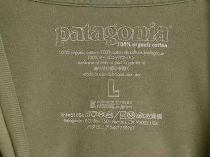 USA製 パタゴニア 両面 プリント 半袖 Tシャツ メンズ L / アウトドア グラフィック イラスト オーガニックコットン フライング フィッシュ