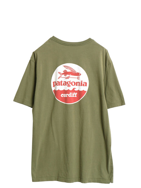 USA製 パタゴニア 両面 プリント 半袖 Tシャツ メンズ L / アウトドア グラフィック イラスト オーガニックコットン フライング フィッシュ