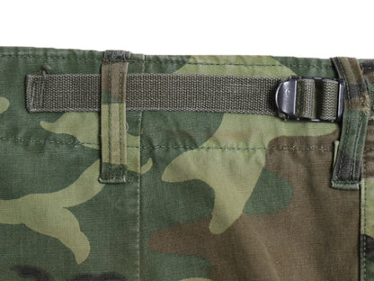 60s ★ US ARMY 米軍実物 3rd 初期 ノンリップ ジャングルファティーグ パンツ MEDIUM LONG ヴィンテージ グリーンリーフ カモ ERDL カーゴ