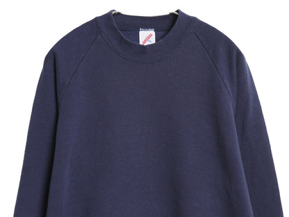80s USA製 ジャージーズ 無地 スウェット メンズ レディース XL 小さめ M 程/ ヴィンテージ クルーネック ブランク トレーナー 裏起毛 紺