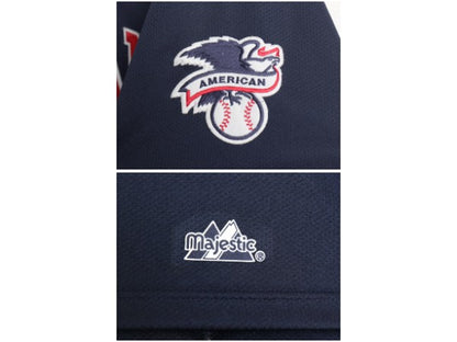 インディアンズ ベースボール シャツ メンズ XL / MLB オフィシャル マジェスティック 大リーグ ユニフォーム メジャーリーグ 大きいサイズ