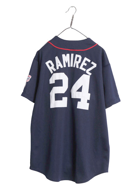 インディアンズ ベースボール シャツ メンズ XL / MLB オフィシャル マジェスティック 大リーグ ユニフォーム メジャーリーグ 大きいサイズ