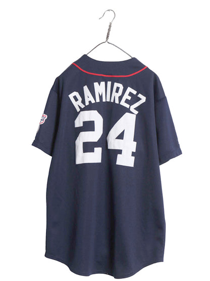 インディアンズ ベースボール シャツ メンズ XL / MLB オフィシャル マジェスティック 大リーグ ユニフォーム メジャーリーグ 大きいサイズ