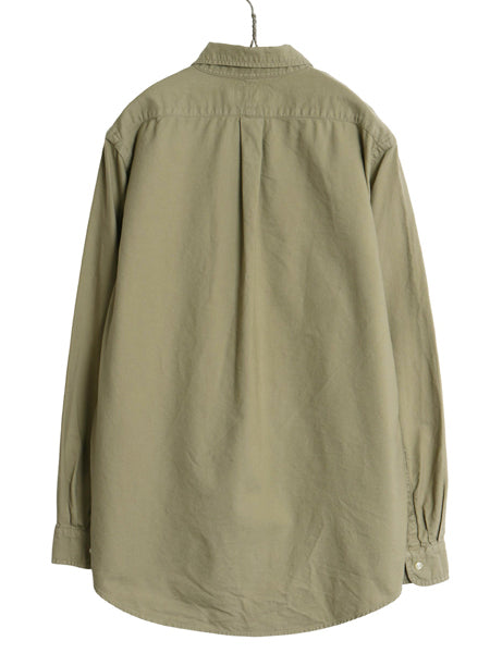 ポロ ラルフローレン 長袖 ボタンダウン シャツ メンズ L / オールド CLASSIC FIT オックスフォード コットン ワンポイント ポニー カーキ