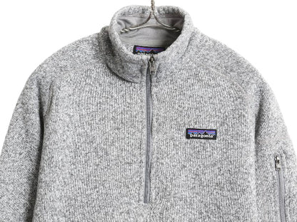 パタゴニア ベターセーター ハーフジップ レディース L 17年製 アウトドア 裏起毛 セーター フリース プルオーバー ジャケット ブルゾン 灰