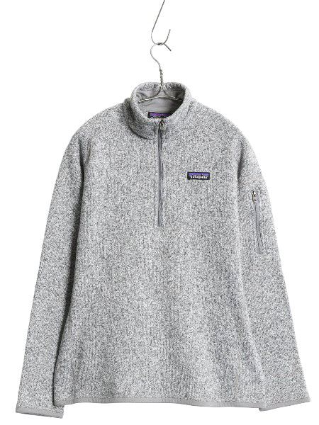 パタゴニア ベターセーター ハーフジップ レディース L 17年製 アウトドア 裏起毛 セーター フリース プルオーバー ジャケット ブルゾン 灰