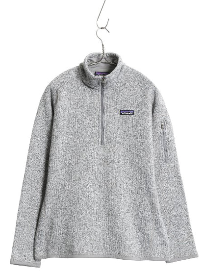 パタゴニア ベターセーター ハーフジップ レディース L 17年製 アウトドア 裏起毛 セーター フリース プルオーバー ジャケット ブルゾン 灰