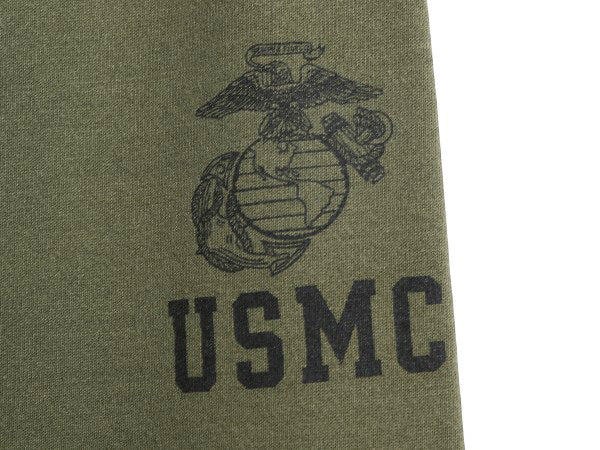 90s USA製 米軍実物 USMC プリント スウェット トレーニング パンツ メンズ M / オールド マリンコープ ミリタリー 軍物 トレーナー 裏起毛