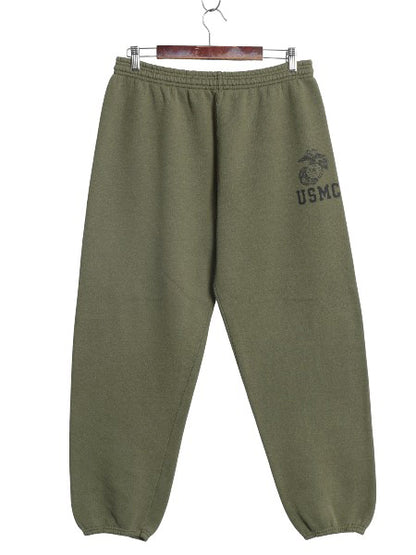 90s USA製 米軍実物 USMC プリント スウェット トレーニング パンツ メンズ M / オールド マリンコープ ミリタリー 軍物 トレーナー 裏起毛