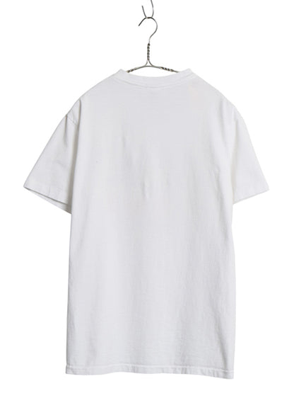 90s USA製 ★ maxell イラスト プリント Tシャツ メンズ L / 古着 オールド 企業物 当時物 シングルステッチ グラフィック ロゴ 白 anvil
