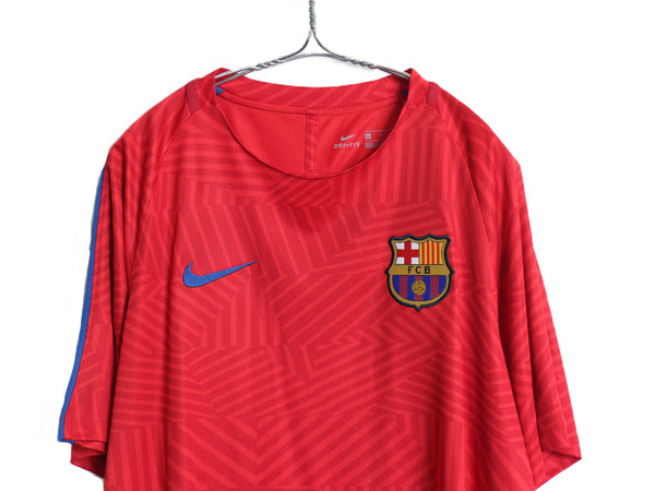 ナイキ バルセロナ サッカー プラクティス シャツ メンズ XL / 正規品 ラリーガ 16 17 プレマッチ ユニフォーム オフィシャル トレーニング