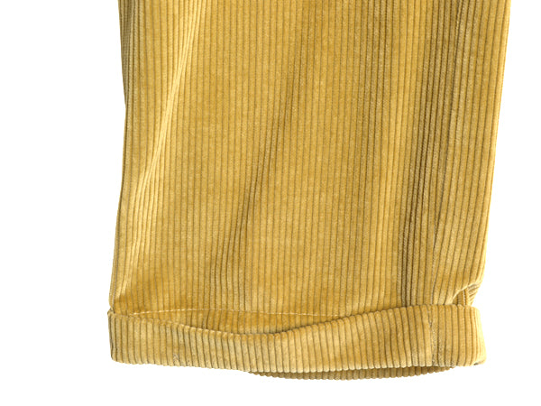 00s オービス 太畝 コーデュロイ パンツ メンズ 実寸 38 30 / アウトドア スラックス ストレート ノータック コーズ  裾ダブル マスタード