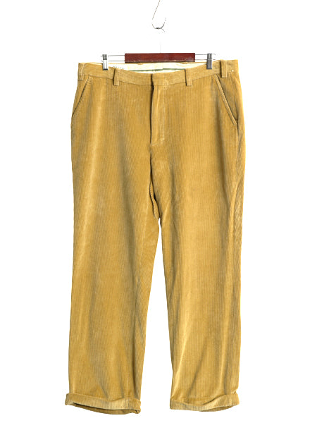 00s オービス 太畝 コーデュロイ パンツ メンズ 実寸 38 30 / アウトドア スラックス ストレート ノータック コーズ  裾ダブル マスタード