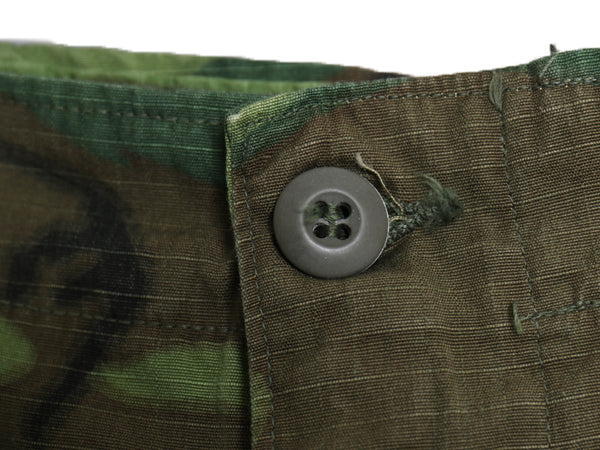 60s ★ 米軍実物 US ARMY ジャングルファティーグ カーゴ パンツ MEDIUM LONG / ヴィンテージ 69年製 ミリタリー ERDL グリーンリーフ カモ