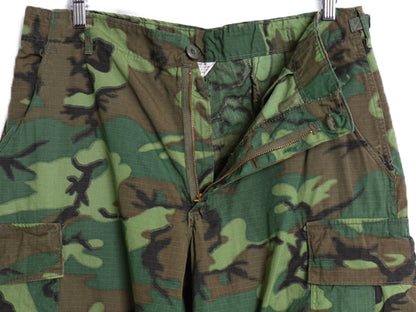 60s ★ 米軍実物 US ARMY ジャングルファティーグ カーゴ パンツ MEDIUM LONG / ヴィンテージ 69年製 ミリタリー ERDL グリーンリーフ カモ