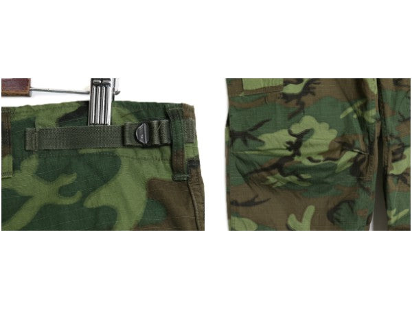 60s ★ 米軍実物 US ARMY ジャングルファティーグ カーゴ パンツ MEDIUM LONG / ヴィンテージ 69年製 ミリタリー ERDL グリーンリーフ カモ