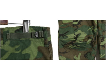 60s ★ 米軍実物 US ARMY ジャングルファティーグ カーゴ パンツ MEDIUM LONG / ヴィンテージ 69年製 ミリタリー ERDL グリーンリーフ カモ