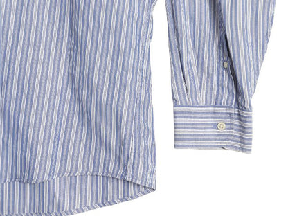 90s ジェイクルー ストライプ 長袖 ボタンダウン シャツ メンズ L / オールド BD コットン 長袖シャツ ワイシャツ カジュアル ポケット付き