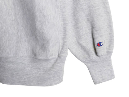 90s USA製 ★ チャンピオン リバースウィーブ カレッジ 刺繍 スウェット メンズ L / オールド トレーナー 裏起毛 トリコタグ 霜降り グレー