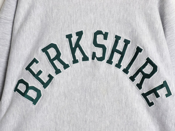 90s USA製 ★ チャンピオン リバースウィーブ カレッジ 刺繍 スウェット メンズ L / オールド トレーナー 裏起毛 トリコタグ 霜降り グレー