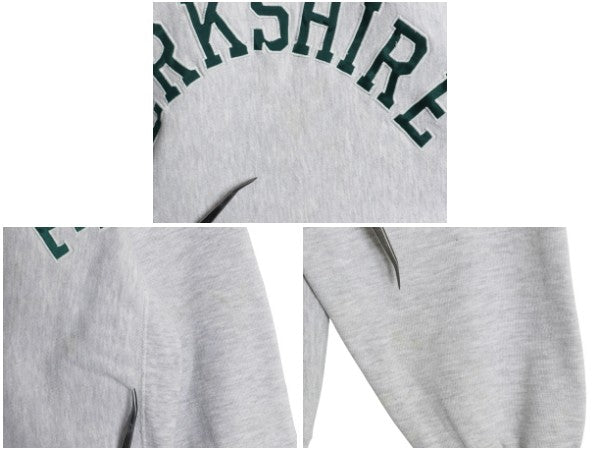 90s USA製 ★ チャンピオン リバースウィーブ カレッジ 刺繍 スウェット メンズ L / オールド トレーナー 裏起毛 トリコタグ 霜降り グレー