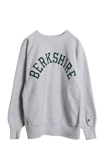 90s USA製 ★ チャンピオン リバースウィーブ カレッジ 刺繍 スウェット メンズ L / オールド トレーナー 裏起毛 トリコタグ 霜降り グレー
