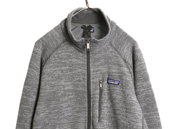 パタゴニア ベターセーター ジャケット メンズ L / 15年製 フリース セーター フルジップ ブルゾン ハイネック アウトドア ワンポイント 灰