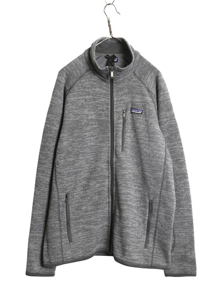 パタゴニア ベターセーター ジャケット メンズ L / 15年製 フリース セーター フルジップ ブルゾン ハイネック アウトドア ワンポイント 灰