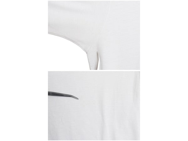 80s USA製 アディダス トレフォイル プリント 半袖 リンガー Tシャツ メンズ L / ヴィンテージ Vネック シングルステッチ 3ライン ツートン