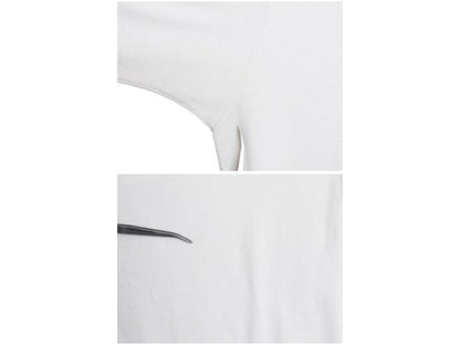 80s USA製 アディダス トレフォイル プリント 半袖 リンガー Tシャツ メンズ L / ヴィンテージ Vネック シングルステッチ 3ライン ツートン